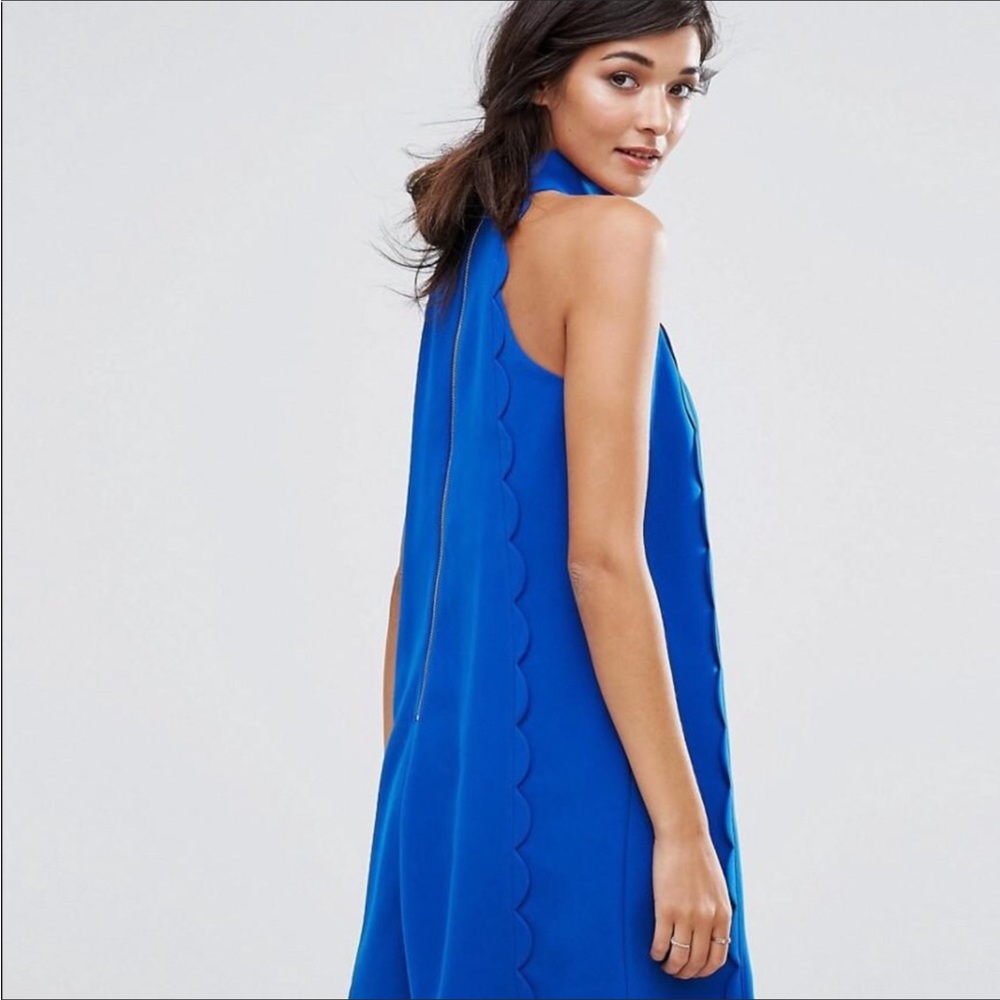 Ted Baker Torrii Halterneck Scallop Tunic Dress